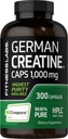 Fitness Labs German Creatine Monohydrate Capsules | 1000mg | 300 Pills