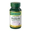Nature's Bounty Lactobacillus Acidophilus Probiotic Supplement - Probiotique quotidien pour les femmes/hommes santé digestive, 100 millions d'organismes, végétarien, 1 portion par jour, 120 comprimés