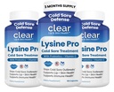 Lysine Traitement des plaies froides pour lèvres – avec Lactobacillus Rhamnosus, Acidophilus et vitamine C – Supplément des plaies froides pour la santé des lèvres et de la peau, soutien immunitaire et prévention – 180 capsules