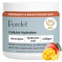 Polvere di idratazione di Perelel, Supplemento di elettrolita con acido di collagene & ialuronico, aroma di limonata di mango, soia e glutine libero, non OGM, senza aggiunta di zucchero, 28 porzioni
