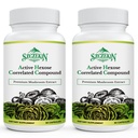 Hexose actif composé cordépendant 1500 mg supplément, supplément naturel d'extrait de champignons 8, système immunitaire, fonction hépatique, tueur naturel et cellules T activité, 180 capsules de légumes