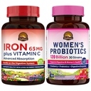 Vitalitown Femmes , Probiotiques et supplément de fer