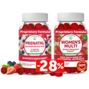 Lunakai Pränatales Vitamin und Frauen Multivitamin Gummi - Schwangerschaft Multivitamin Gummy mit Eisen & Folsäure - mit 100% Tageswert von 16 essentiellen Vitaminen und Mineralien - 30 Tage Versorgung