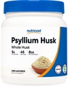 Nutricost Psyllium Poudre entière de musc (flakes) 8,1 oz - Sans gluten et sans OGM