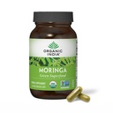 ORGANIQUE INDIA Moringa Capsules Organic - Moringa Supplément - Green Superfood, Moringa Leaf Capsules, Pure Supergreen, Vegan Greens, Multivitamine de la nature, Vegan, Sans gluten - 60 Capsules