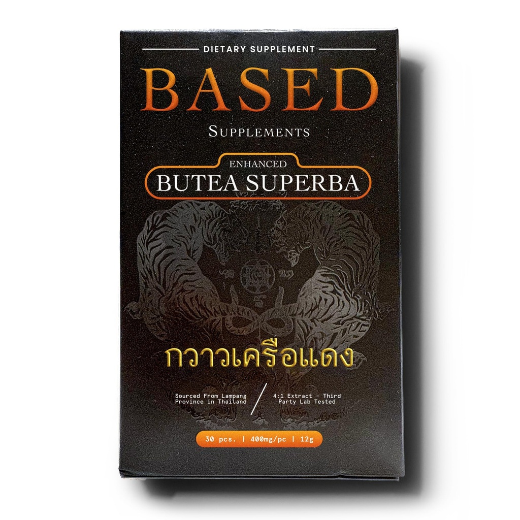Suppléments à base d'extrait Butea Superba - Herbe traditionnelle thaïlandaise pour la vitalité, la concentration et l'énergie des hommes - Poudre de racine premium avec des flavonoïdes naturels