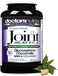 Integratore di supporto congiunto Glucosamina, Condroitina, Turmerica, MSM e Collagen 90 capsule