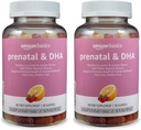 Prenatal & DHA Gummy, Rasberry & Lemon Flavor, 90 Count (Precedentemente Solimo) (Pack of 2)