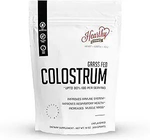 ALIMENTS SAINTS Poudre de colostrum bovine - Jusqu'à 30% IGG, 90 portions, compléments de réparation de Gut maigre, Gut Health et soutien immunitaire