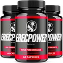 (3 Pack) Erecpower für Männer Ergänzung Kapseln, Erecpower Piills Alle natürlichen Inhaltsstoffe, Erecpower Original Advanced Formula, Erecpower Vitamin Support, Ericpower Bewertungen, 180 Kapseln für 3 Monate