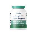 NYO3 28000mg Latte Thistle 70:1 Estrarre 400mg con curcumina e carciofo, 83% Silymarin, 60 giorni di alimentazione, supplemento di erbe per la pulizia del fegato Detox & riparazione, supporto antiossidante, non OGM