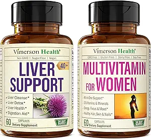 Riparare Detox e Riparare il latte Integratore per Adulti Oltre 40 & Multivitamina per Donne