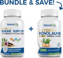 Bundle Natural Cure Labs: Immune Support + L-Lysine + Monolaurin