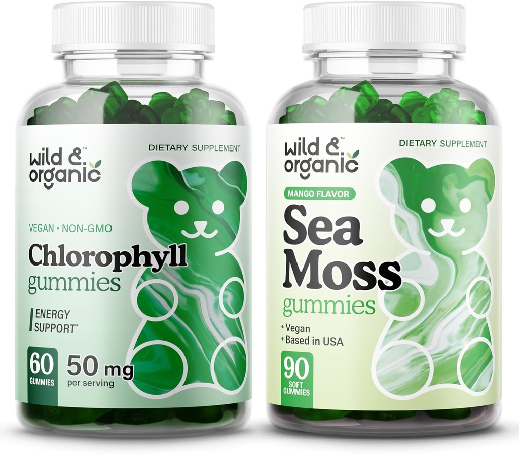 Gummie di clorofilla selvatica e biologica
