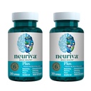 NEURIVA Plus Brain Supplemento per Memoria, Focus & Concentration + Funzione cognitiva con Nootropi clinicamente testati Phosphatidylserine e Neurofactor, VIT B6 & B12, 30 Count Capsule (2 Pack)