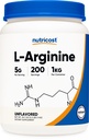 Poudre L-Arginine Nutricost 1KG - L-Arginine pure, 5g par portion
