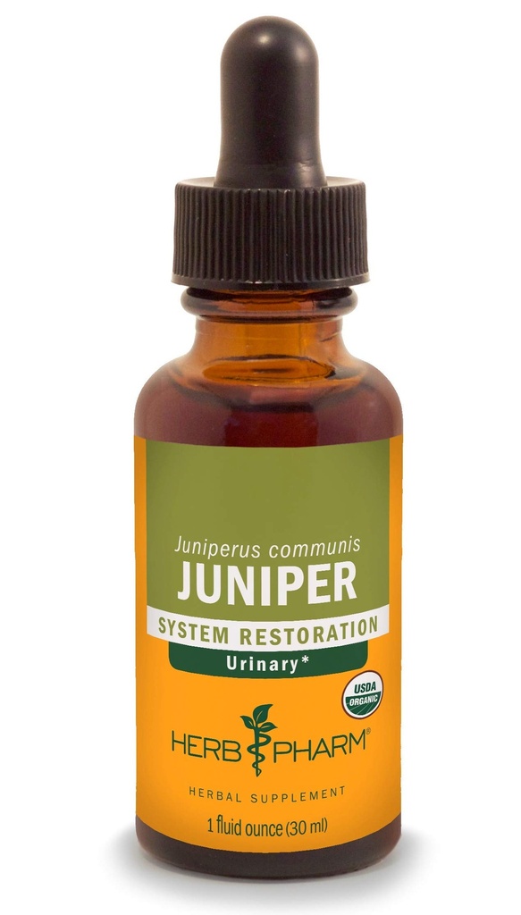 Estratto di liquido organico certificato di Herb Pharm per il supporto del sistema urinario Juniper 1 Fl Oz
