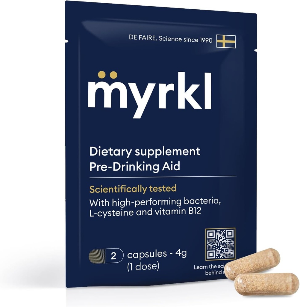 Supplément pré-buveur unique pour le soutien de la santé du foie, aide l'énergie matinale avec probiotique à haut rendement, L Cysteine et vitamine B12, soirée sociale, essentiels de fête et de vacances, 10 capsules