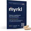 Unico integratore pre-drinking per il supporto della salute del fegato, aiuta l'energia mattutina con probiotici ad alto rendimento, L Cysteine & Vitamina B12, sera sociale, Party & Vacation Essentials, 10 capsule
