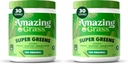 Bundle of Amazing Grass Greens Superfood Powder: Greens Powder with Digestive Enzymes & Probiotics, Organic Spirulina, Chlorella e Beet Root Powder, Original, 30 Servings (60 Total Servings)