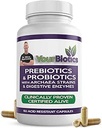 YourBiotics Präbiotika und Probiotika für Männer und Frauen - Verdauungsenzyme mit Probiotika und Präbiotika Säurebeständig - Frauen & Mens Probiotics für Gut Health Immununterstützung & Verdauung - 60 Count