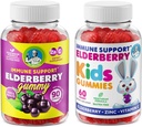 DR. MORITZ Elderberry Gummies per bambini e famiglia- Sistema immunitario Booster e supporto sanitario con estratto di sambuco nero Elderberries - Vitamina e zinco Immunitarie Boost supplemento per bambini