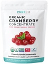 USDA Cranberry Powder Organic Certified - Organic Cranberry Juice Konzentrat Support Urinary Tract Health für Damen und Herren - Pure Berry Konzentrat Vegan Non-GMO & Filler Free (200 Portionen)