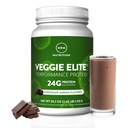 MRM Nutrition Veggie Elite Performance Protéines au chocolat Mocha aromatisées aux plantes Protéines faciles à digérer avec BCAAs.