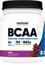 Nutricost BCAA poudre (Grape, 90 portions) - Rapport optimal 2:1:1, végétarien, non-OGM