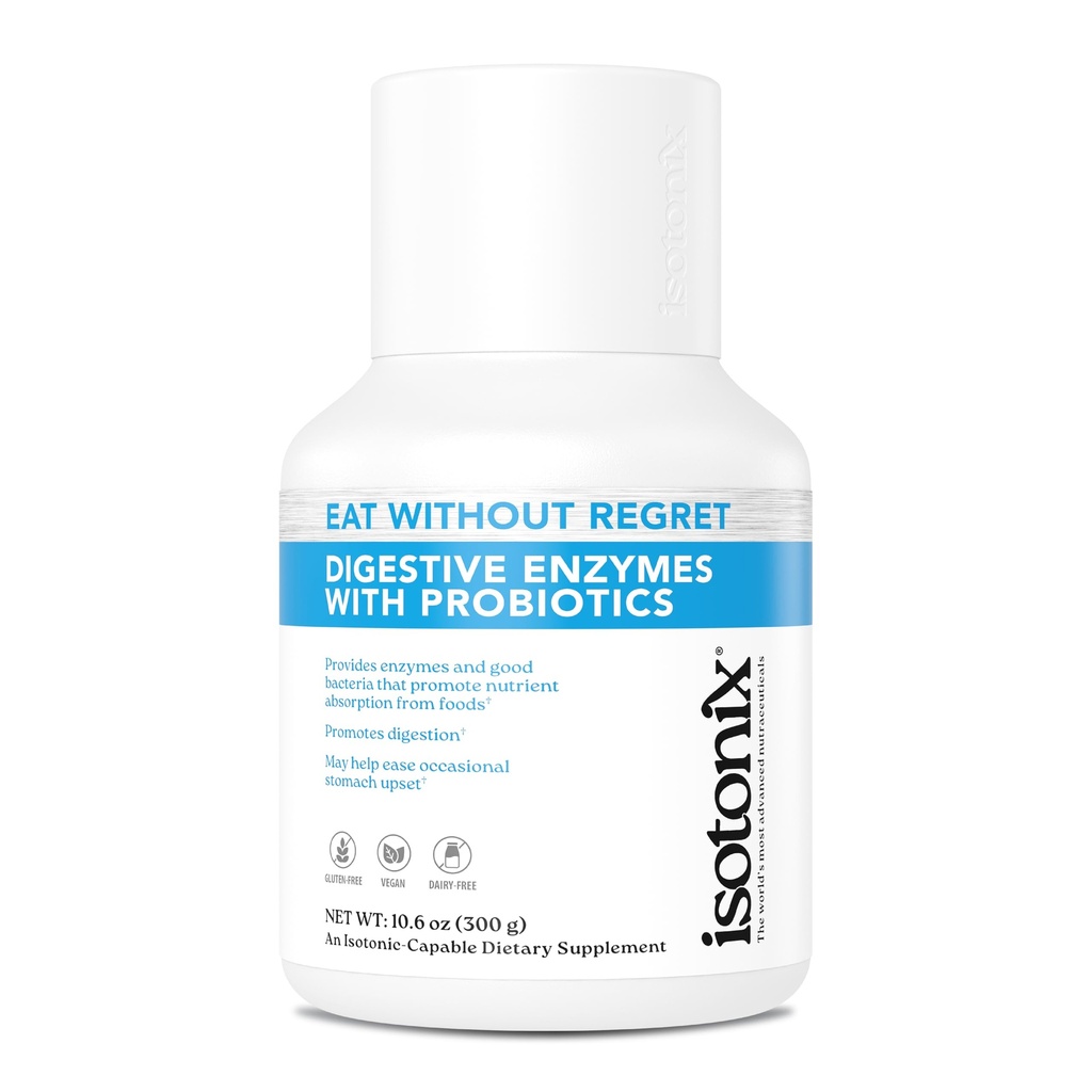Isotonix® Verdauungsenzyme mit Probiotika | DigeZyme® Multi-Enzyme Complex & Lactospore® Bacillus Coagulans | Nährstoffabsorption, Gut Balance & Digestive Gesundheit | Vegan, Glutenfreie | 90 Servierungen