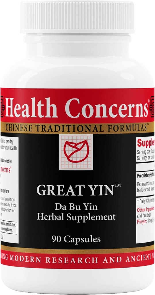 Gesundheit bezieht sich auf Großer Yin – Menopause Relief Supplement – Heißer Flash-Support – Nachtschwärme & Mangel – Traditionelle chinesische Kräuterformel für Frauen Gesundheit & Hormonal Balance – 90 Kapseln