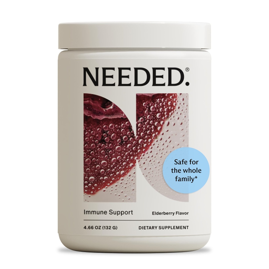 Ne ho bisogno. Sostegno Immune Polvere Immunitaria - per l'intera famiglia - Integratore di immunità sicuro di gravidanza - Zinco con Elderberry - Facile da prendere