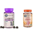 Garten des Lebens Bio-Elderbeer-Gummi für Erwachsene & Kinder - Immununterstützungsergänzung mit Bio-Frucht & Bio-Kirche Kinder-Gummi-Vitamine - Frucht - Certified Organic