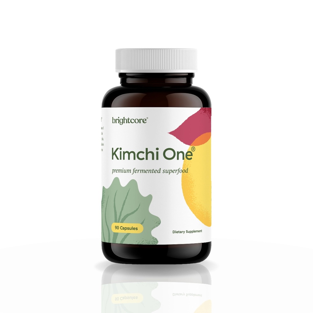 Nutrition - Kimchi One, Kimchi Capsules en poudre, Probiotiques, Enzymes, et Supplément antioxydant, Premium Gut Health Superfood pour le bien-être général, sans gluten, 90 Capsules Vegan