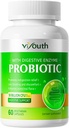 Probiotiques pour les femmes et les hommes - Probiotiques 50 milliards CFU 18 souches et 5 enzymes digestives pour la santé de Gut, Immune - Probiotiques Capsules soutient le gaz et le ballonnement, naturel, non-OGM, sans gluten, 60ct