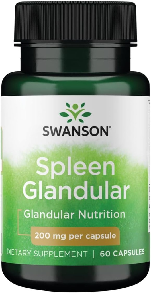 Swanson Raw Spleen Glandular 200 Milligrammi 60 capsule