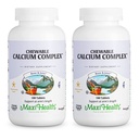 Maxi Health Kaubarer Kalziumkomplex - Vanillegeschmack Vitamin D3 und Magnesium Kaubares zur Unterstützung von Knochen - Koscheres Magnesium- und Kalziumpräparat für Frauen und Männer (180 Zählung, Packung 2)