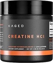 Kaged Creatine HCl poudre, non aromatisé, Muscle Building and Recovery Supplément, formule brevetée, poudre hautement soluble, 75 portions