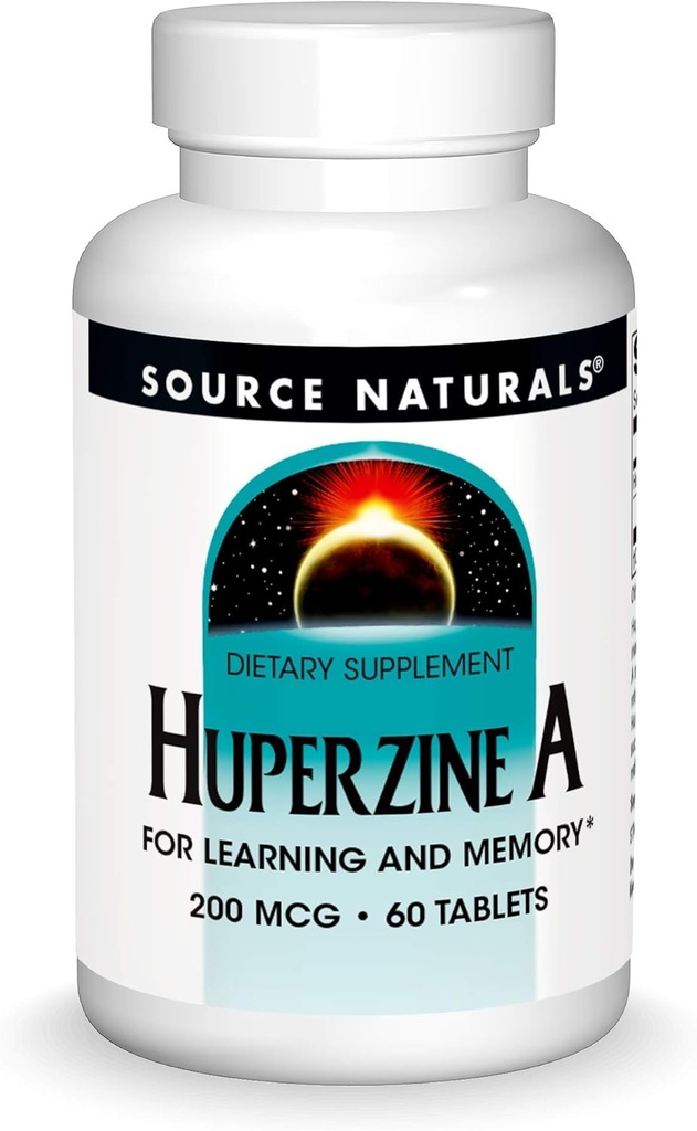 Quelle Naturals Huperzine A 200 mcg für Lernen & Gedächtnis - 60 Tabletten