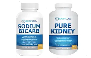 Pure Kidney & Natrium Bicarb 2-Pack Bundle für Proteinunterstützung und Unterstützung normaler Säurestufen
