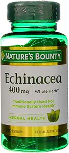 Natura Bounty naturale intero erbe Echinacea 400mg, 100 capsule (pacchetto di 2)