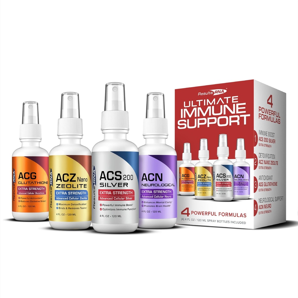 Ergebnisse RNA – Ultimate Immune Support System – ACS 200 Silver/ACZ Nano Zeolite/ACG Glutathione/ACN Neuro Advanced Immune Support System verfügbar – Empfohlen von Ärzten weltweit