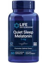 Estensione di vita Melatonina sonno tranquillo, 5 mg, Potente supporto sonno, Ritmi circadiani sani, Difesa cellulare, Senza glutine, Non OGM, Vegetariano, 60 capsule