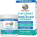 MaryRuth Organics 3-in-1 Gas & Bloat Probiotics | Probiotics for Normal Digestive Function | Probiotics for Women & Men | Prebiotics & Postbiotics | 60 miliardi di CFU | Shelf Stable | 0.5 oz
