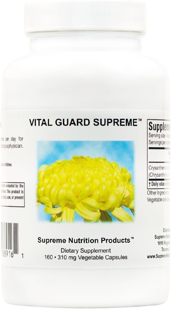 Supreme Nutrition Vital Guard Supreme, 160 Pure Chrysanthemum Capsule Vegetariani