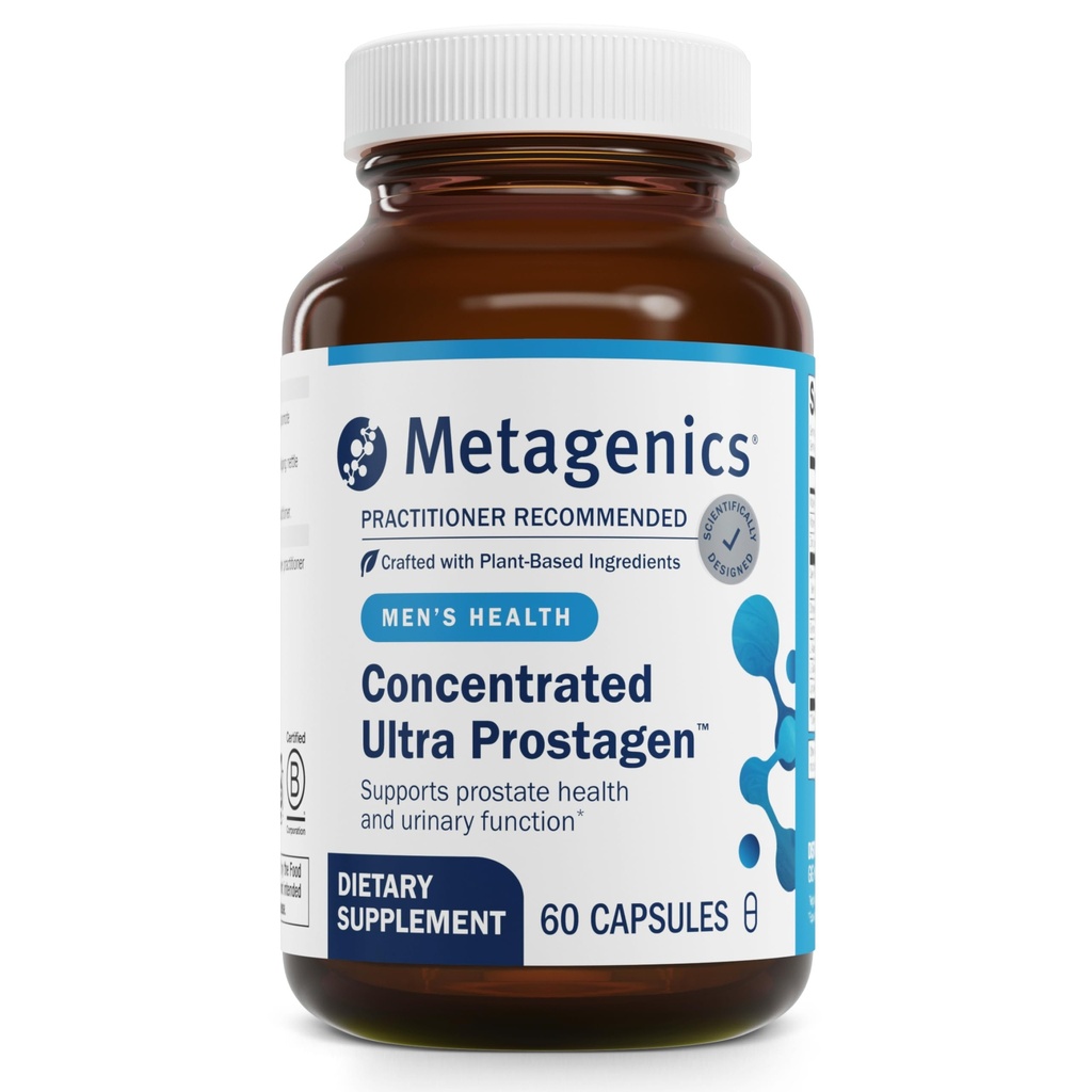 Métagène concentré Ultra Prostagen - Prostate & Urinary Health avec Saw Palmetto, Sting Nettle, Lycopene & Zinc - Soutient l'équilibre hormonal et la santé immunitaire* - Non-OGM- 60 capsules