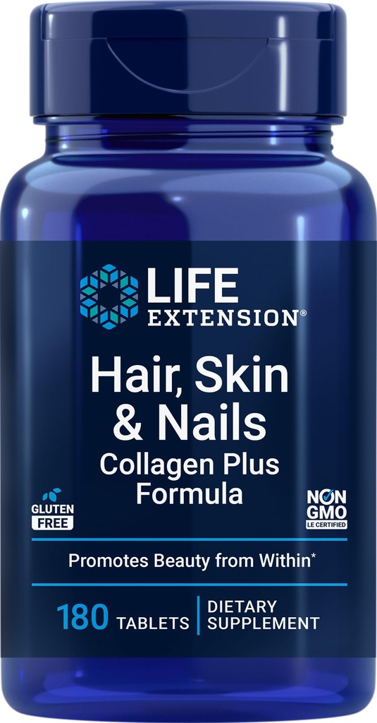 Prolunga vita Capelli, Pelle & Nails Collagen Plus Formula, 180 compresse