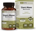 DailyNutra Lion's Mane Mind Formula - Nootropic Supplement für kognitive Gehirngesundheit | Bio Pilzextrakt mit Bacopa, Gingko und Gota Kola (90 Kapseln)