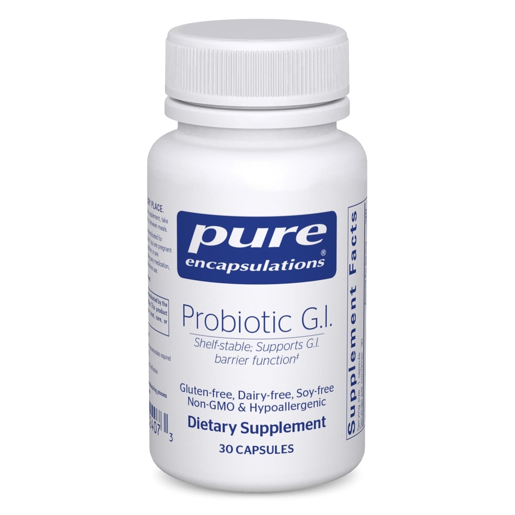 Pure Encapsulations Probiotic G.I. - Shelf Stable Probiotic for Intestinal Health & Gastrointestinal Support - con Lactobacillus & Bifidobacterium - 30 Capsule