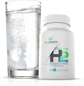 Essential H2 Fizzy compresse di idrogeno molecolare per il supplemento nutrizionale dell'acqua (senza aroma, 60 porzioni)